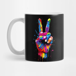 Graffiti Peace: Urban Pop Art Vibes Mug